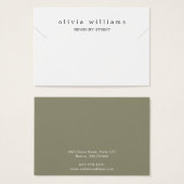 シンプルモダンネックレスブレスレットディスプレイカード (正面&裏面)