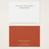 シンプルモダンネックレスブレスレットディスプレイカード (正面&裏面)