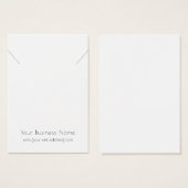 シンプルモダンネックレスペンダントディスプレイカード (正面&裏面)