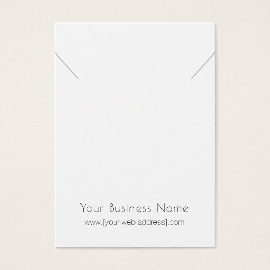 シンプルモダンネックレスペンダントディスプレイカード (正面)