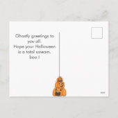 シンプルモダンハッピーハローウィン写真名 シーズンポストカード (裏面)