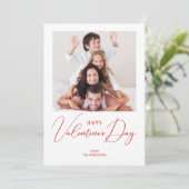 シンプルモダンハッピーバレンタインデー シーズンカード (スタンド正面)