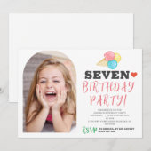 シンプルモダンハッピーバースデーハート シーズンカード (正面/裏面)