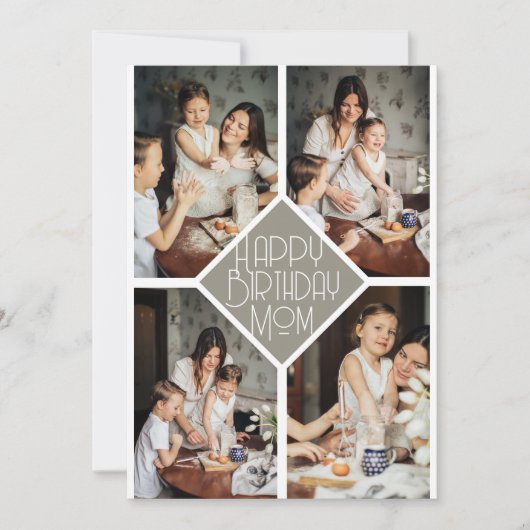 シンプルモダンハッピーバースデー シーズンカード (正面)