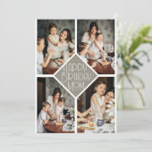 シンプルモダンハッピーバースデー シーズンカード (スタンド正面)