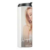 シンプルモダンハッピーバースデー タンブラー (回転左)