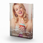 シンプルモダンハッピーバースデー フォトブロック (右)