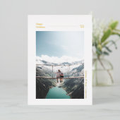 シンプルモダンハッピーホリデイズフォトホリデーカード 箔シーズンカード (立ち正面)