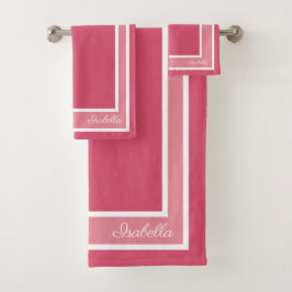 シンプルモダンハニーサックル バスタオルセット