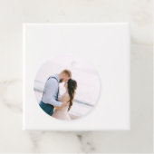 シンプルモダンハート結婚メッセージカード フェイバータグ (インサイチュ)