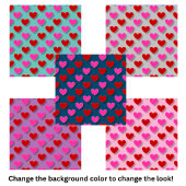 シンプルモダンハート タイル