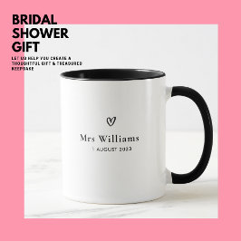 シンプルモダンハートMrs Bride マグカップ