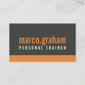 シンプルモダンバはっきりした男らしン炭 名刺 (正面)