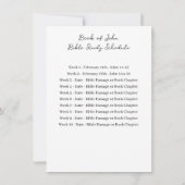 シンプルモダンバイブル勉強イベント 招待状 (裏面)