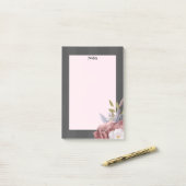 シンプルモダンバラストライプ ポストイット (デスク上)