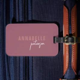 シンプルモダンバラミニマルパーソナライズされたリスト ラゲッジタグ