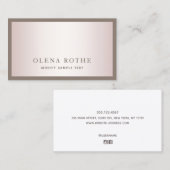 シンプルモダンバラ金ゴールドプロフェッショナル呼び出しC コーリングカード (正面/裏面)