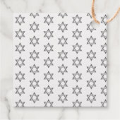 シンプルモダンバー |バルミツワー銀箔 フェイバータグ (裏面)