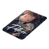 シンプルモダンパパI love You Faters Day Photo マグネット (左側)