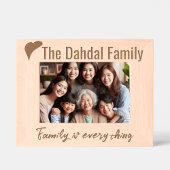 シンプルモダンパーソナライズされたハート レーザー彫刻フレーム