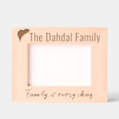 シンプルモダンパーソナライズされたハート レーザー彫刻フレーム (正面)