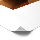 シンプルモダンパーソナライズされた写真 ポスター (角)