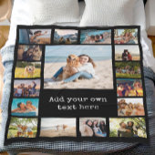 シンプルモダンパーソナライズされた17枚 フリースブランケット