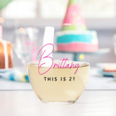 シンプルモダンパーソナライズされた21 ステムなしワイングラス