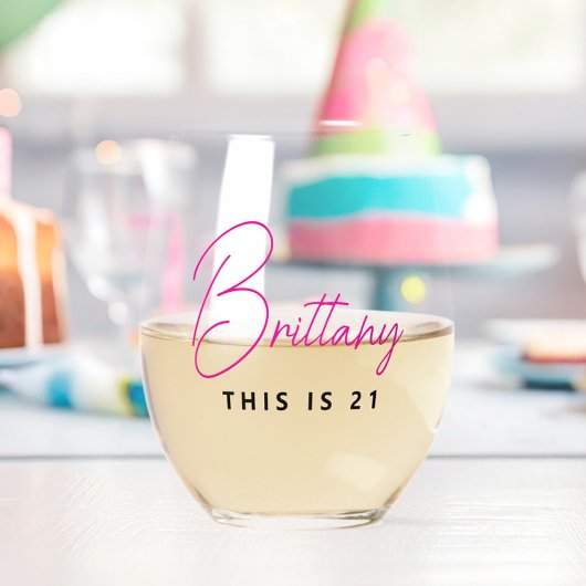 シンプルモダンパーソナライズされた21 ステムなしワイングラス