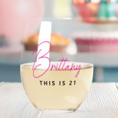 シンプルモダンパーソナライズされた21 ステムなしワイングラス