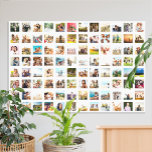 シンプルモダンパーソナライズされた96 Photo Collage キャンバスプリント<br><div class="desc">自分の写真のコラージュパーソナライズされたのポスターを作成し、96の写真を特集お気に入りの。</div>