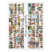 シンプルモダンパーソナライズされた96 Photo Collage テーブルクロス (正面)