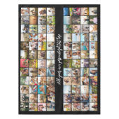 シンプルモダンパーソナライズされた96 Photo Collage テーブルクロス (正面)