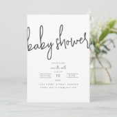 シンプルモダンパーティの招待状 招待状 (スタンド正面)