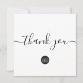 シンプルモダンビジカスタムネス サンキューカード (正面)