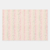 シンプルモダンピンクと緑の水色 ラッピングペーパーシート (正面2)