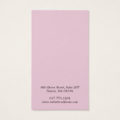 シンプルモダンピンクイヤリング表示カード (裏面)