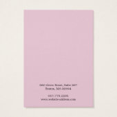 シンプルモダンピンクイヤリング表示カード (裏面)