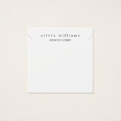 シンプルモダンピンクネックレス表示カード (正面)