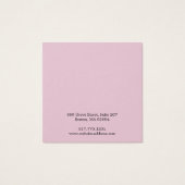 シンプルモダンピンクネックレス表示カード (裏面)