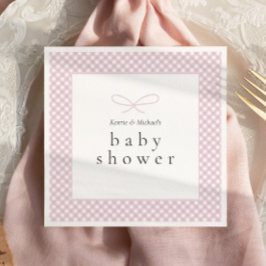 シンプルモダンピンクプライド弓 スタンダードカクテルナプキン