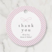 シンプルモダンピンクプライド弓 フェイバータグ (正面)