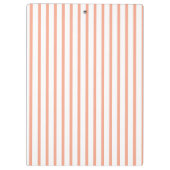 シンプルモダンピーチストライプー クリップボード (裏面)