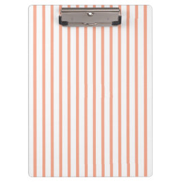 シンプルモダンピーチストライプー クリップボード