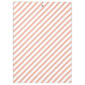 シンプルモダンピーチラインストライプ クリップボード (裏面)