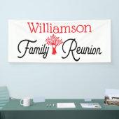 シンプルモダンファミリーツリー懇親会 横断幕 (トレードショー)