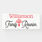 シンプルモダンファミリーツリー懇親会 横断幕 (横)