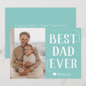 シンプルモダンファミリー 父の日の写真 名前 シーズンカード (正面/裏面)