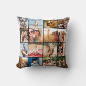 シンプルモダンフォトコラージュインスタグラムシックカスタム クッション (正面)