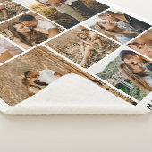 シンプルモダンフォトコラージラブリーカップル シェルパブランケット (3/4)